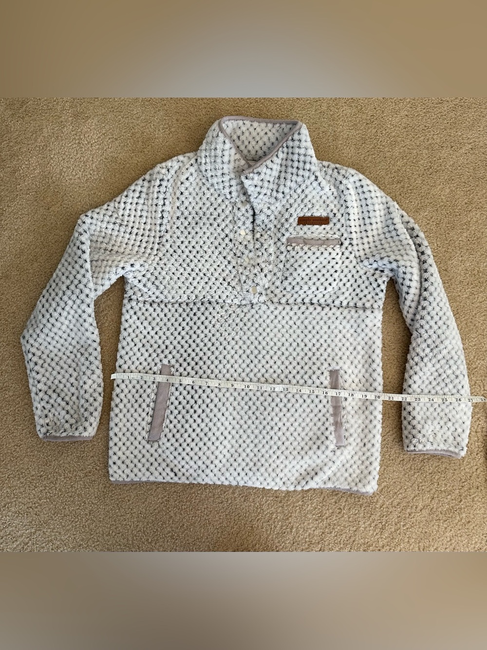 Light Grey Soft Cozy Small Textured Pullover Sweater Simply Southern
